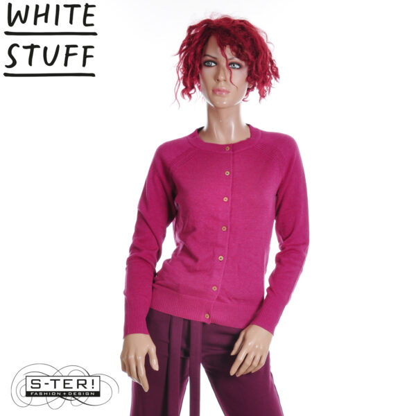 W18.7 WHITE STUFF LULU CARDI DK PLUM 444074