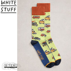 W18.24 WHITE STUFF NOVALTY ANKLE SOCK LGT GREEN 444129