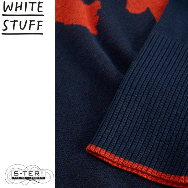 W18.33 WHITE STUFF OLIVE FLORAL JUMPER NAVY MULTI 444670 - Afbeelding 3