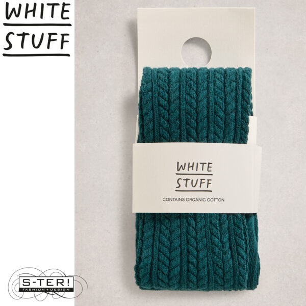 W18.18 WHITE STUFF PATTY PATTERN TIGHTS DK TEAL 444122 - Afbeelding 3