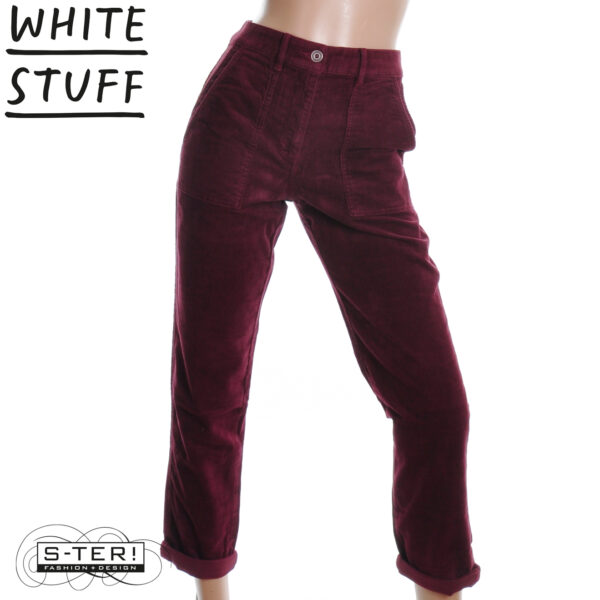 W18.14 WHITE STUFF TWISTER CORD TROUSER DK PLUM 444237 - Afbeelding 3