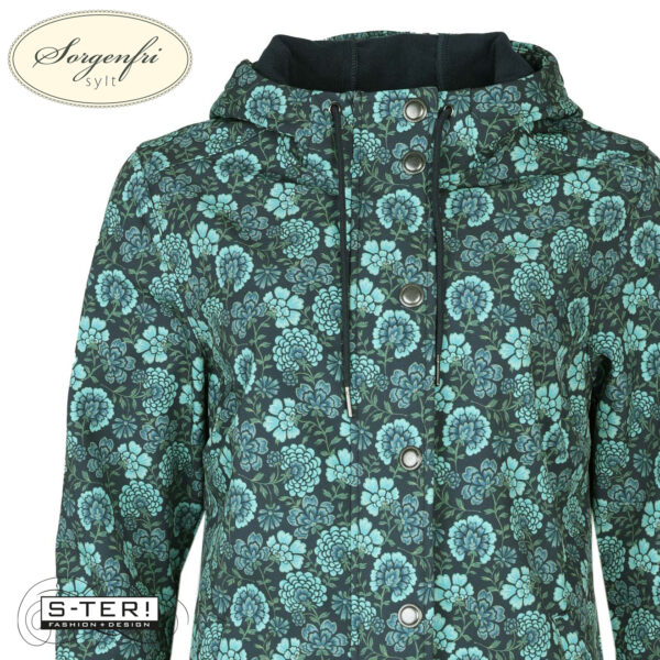 W11.20 SORGENFRI LISANNE D8 SOFTSHELLJACKET 02252-0092 NAVY - Afbeelding 3
