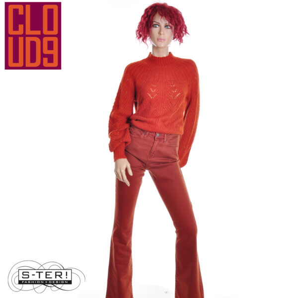 W21.1 ZILCH DORA FLARED LEG 252CDE05 MAHOGONY