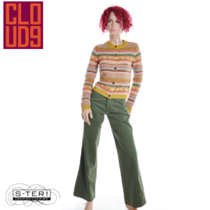 W21.2 ZILCH LOTUS WIDE LEG 252HCE04 DARK GREEN