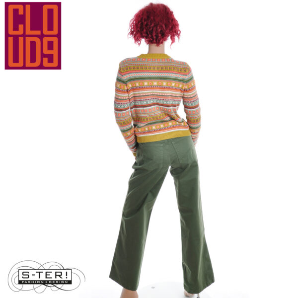 W21.2 ZILCH LOTUS WIDE LEG 252HCE04 DARK GREEN - Afbeelding 5