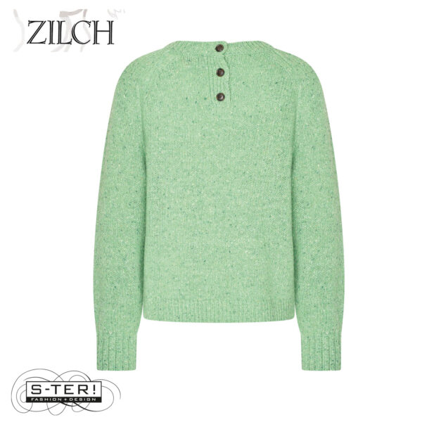 W21.11 ZILCH SWEATER BUTTONS 52MNA30.086 DARK CELLERY - Afbeelding 3
