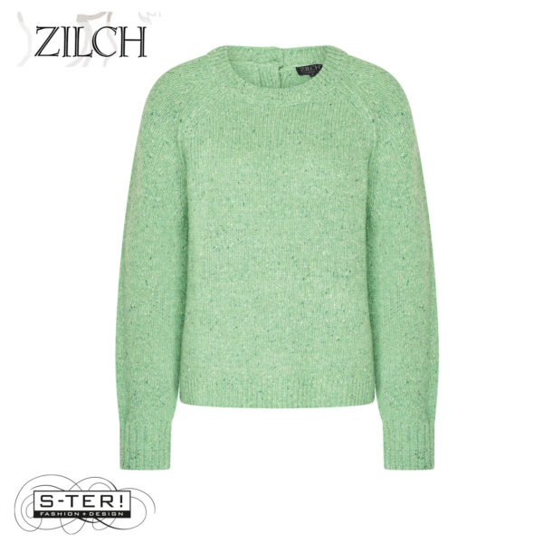 W21.11 ZILCH SWEATER BUTTONS 52MNA30.086 DARK CELLERY - Afbeelding 2