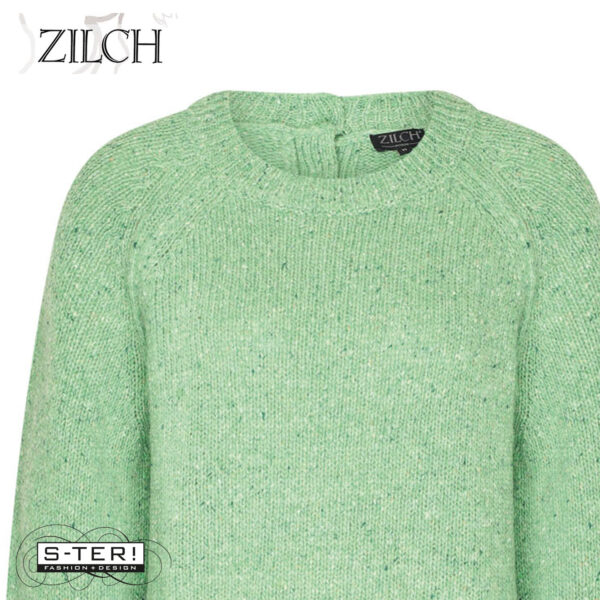 W21.11 ZILCH SWEATER BUTTONS 52MNA30.086 DARK CELLERY - Afbeelding 4