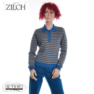 W21.7 ZILCH SWEATER BUTTONS 52COT30.112 MULTI SAGE