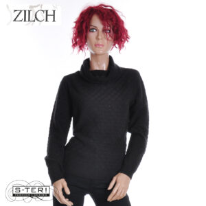 W21.8 ZILCH SWEATER HIGH NECK 52COTF30.056 BLACK