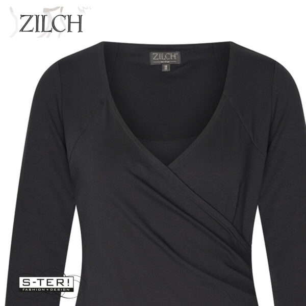 W21.10 ZILCH TOP CROSS 52EVI10.161 BLACK - Afbeelding 4