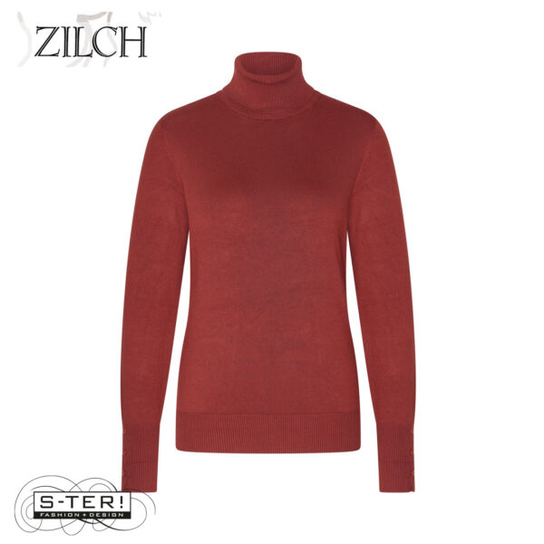 W21.5 ZILCH TOP HIGH NECK 252BAS20.139 MAHOGONY - Afbeelding 2
