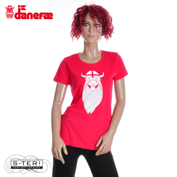 S5.14 DANEFAE Danefavorito Tee RED FREJA - Afbeelding 2