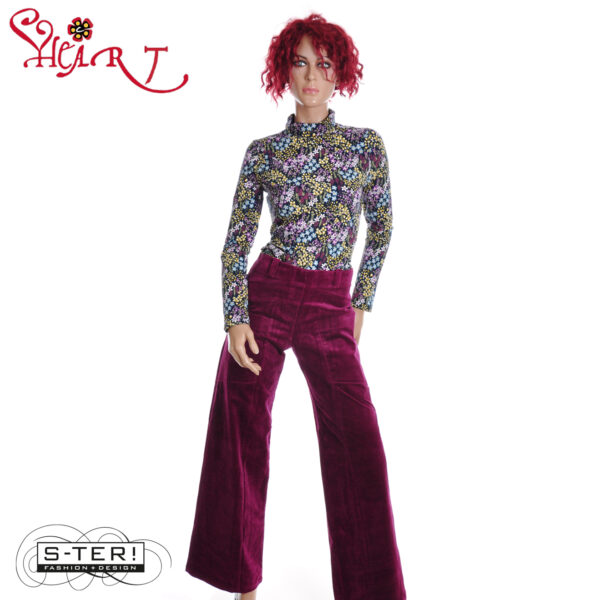 W26.10 HEART TRIANGLE TROUSERS HA018 RBS11 B38 FUKSIA