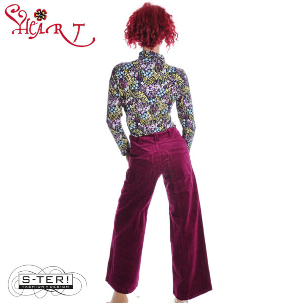 W26.10 HEART TRIANGLE TROUSERS HA018 RBS11 B38 FUKSIA - Afbeelding 2