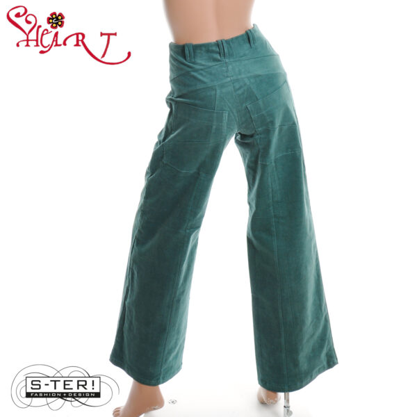 W26.9 HEART TRIANGLE TROUSERS HA018 RBS B30 MOSS - Afbeelding 4