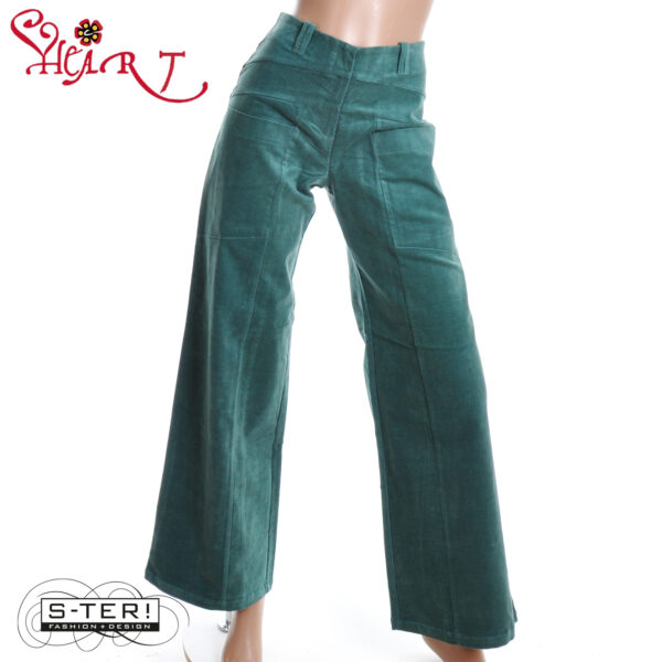 W26.9 HEART TRIANGLE TROUSERS HA018 RBS B30 MOSS - Afbeelding 5
