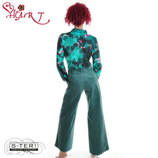 W26.9 HEART TRIANGLE TROUSERS HA018 RBS B30 MOSS - Afbeelding 2
