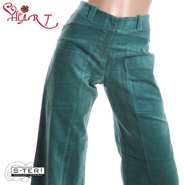 W26.9 HEART TRIANGLE TROUSERS HA018 RBS B30 MOSS - Afbeelding 3