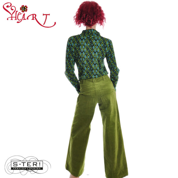 W26.8 HEART TRIANGLE TROUSERS HA018 RBS B22 OLIVE - Afbeelding 2