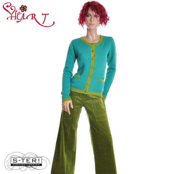 W26.8 HEART TRIANGLE TROUSERS HA018 RBS B22 OLIVE - Afbeelding 5