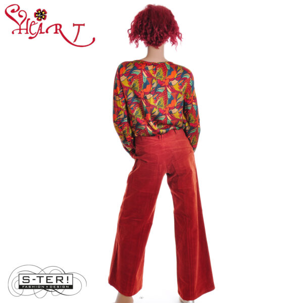 W26.7 HEART TRIANGLE TROUSERS HA018 RBS B06 ORIENT - Afbeelding 2