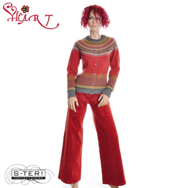 W26.7 HEART TRIANGLE TROUSERS HA018 RBS B06 ORIENT - Afbeelding 6