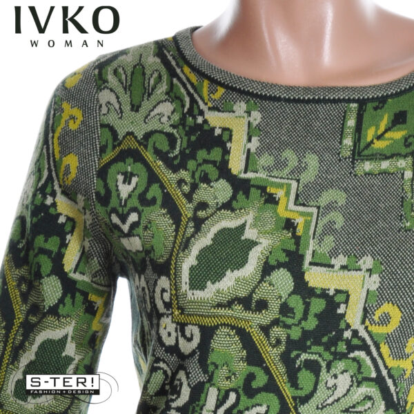 W8.13 IVKO JACQUARD DRESS kilim pattern SALVIA 252641.096 - Afbeelding 7