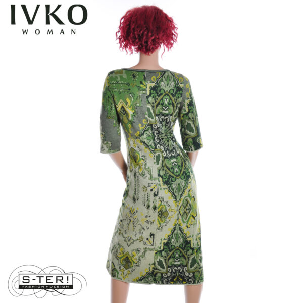 W8.13 IVKO JACQUARD DRESS kilim pattern SALVIA 252641.096 - Afbeelding 6