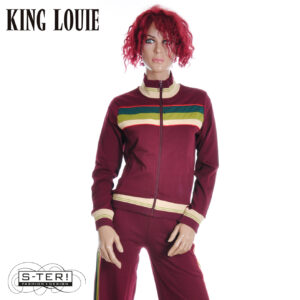 W9.28 King Louie COLORBLOCK COLJACK DAYTONA SWEAT 10119 PORTO RED