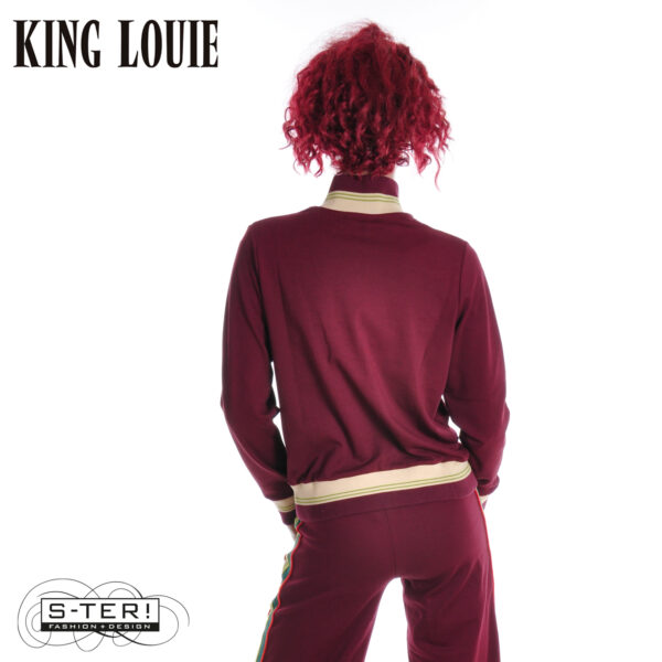W9.27 King Louie COLORBLOCK COLJACK DAYTONA SWEAT 10119 PORTO RED - Afbeelding 4