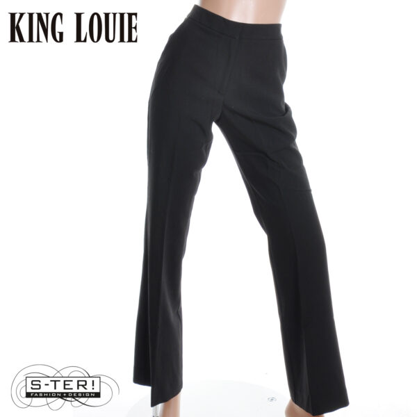 W9.21 King Louie LIVIA PANTS MARPLE 09996 BLACK - Afbeelding 4