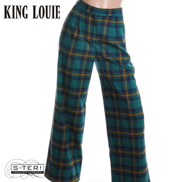 W9.12 King Louie ROSA PANTS LEEDS CHECK 09919 EVENING BLUE - Afbeelding 6
