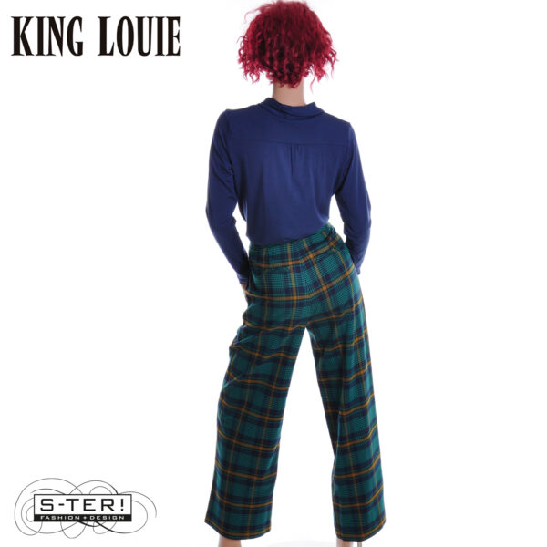 W9.12 King Louie ROSA PANTS LEEDS CHECK 09919 EVENING BLUE - Afbeelding 4