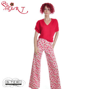 S26.6 HEART TRIANGLE TROUSERS CS5 RED Y03