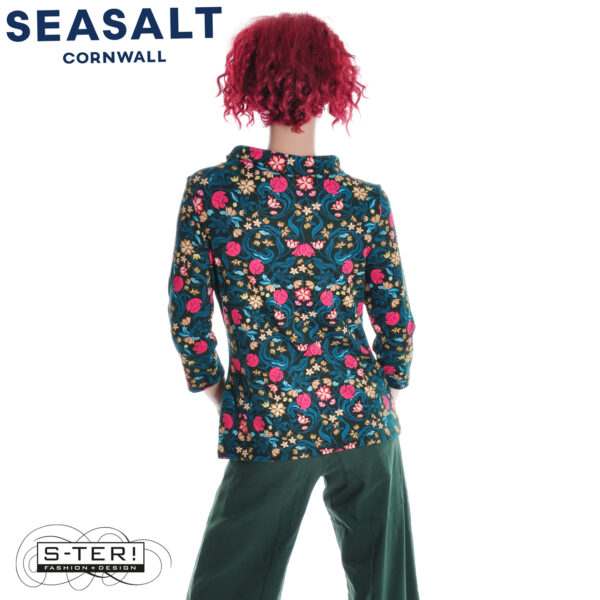 W7.109 Seasalt Cornwall SUN STREAM TOP MIRRORED FLORAL TEHIDY - Afbeelding 3