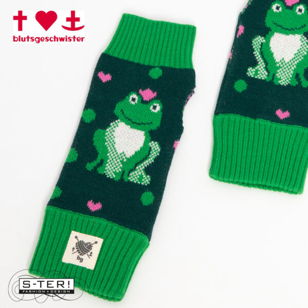 W3.60 blutsgeschwister handstulpen hand on heart 001253-210 01779 froggy glove - Afbeelding 3