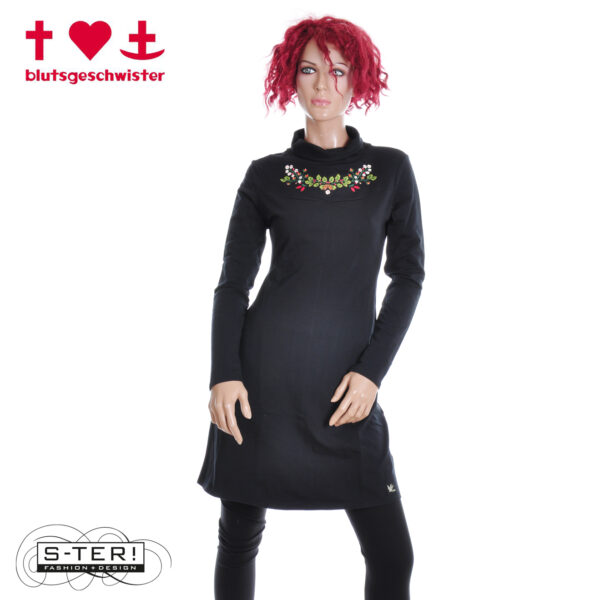 W3.56 blutsgeschwister sweatdress oh jacky 001253-250 01665 back to black
