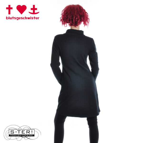 W3.56 blutsgeschwister sweatdress oh jacky 001253-250 01665 back to black - Afbeelding 4