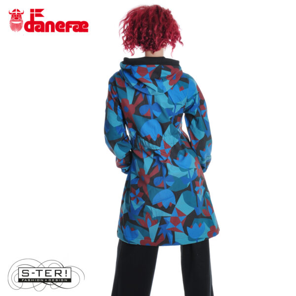 W5.50 danefae DANEJANE SOFTSHELL BLACK MERLOT GEOFLEUR - Afbeelding 6