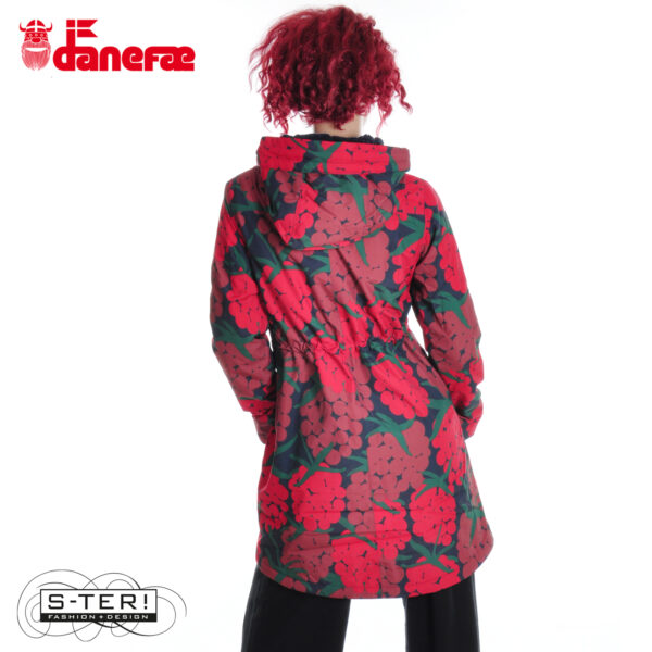 W5.51 danefae DANENORA AOP WINTER PARKA DK RED MAXIBERRY - Afbeelding 5