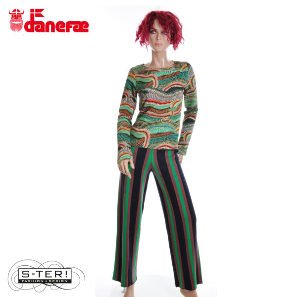W5.44 danefae DANEXCLUSIVE JAQUARD VISCOSE PANTS derby