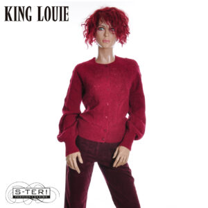 W9.5 King Louie RAGLAN CARDI BERNARD 09824 CABERNET RED