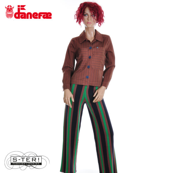 W5.41 danefae DANEPRAIRIE STRETCH CANVAS JACKET DK MERLOT/DK NAVY - Afbeelding 6