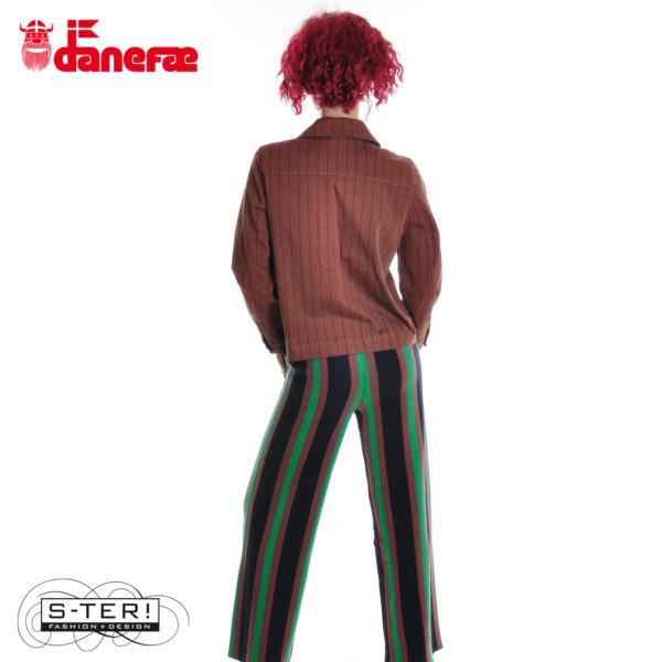 W5.41 danefae DANEPRAIRIE STRETCH CANVAS JACKET DK MERLOT/DK NAVY - Afbeelding 5