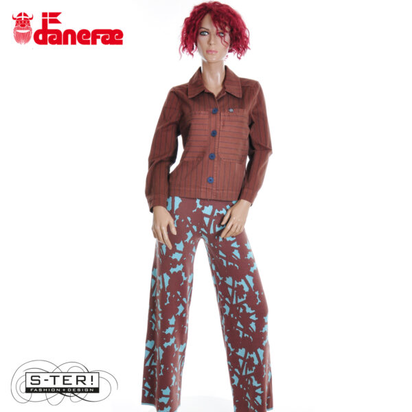 W5.41 danefae DANEPRAIRIE STRETCH CANVAS JACKET DK MERLOT/DK NAVY - Afbeelding 8