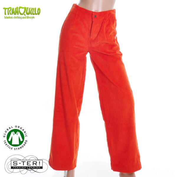 W23.21 Tranquillo CORDUROY PANTS ORGANIC COTTON G82 ROOIBOS - Afbeelding 7