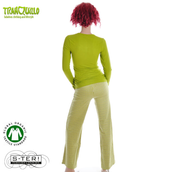 W23.23 Tranquillo KNITTED PANTS RETRO LOOK G140 SEAWEED - Afbeelding 4