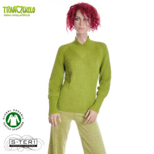 W23.26 Tranquillo LOOSE KNIT JUMPER C63 GOLDEN CYPRESS