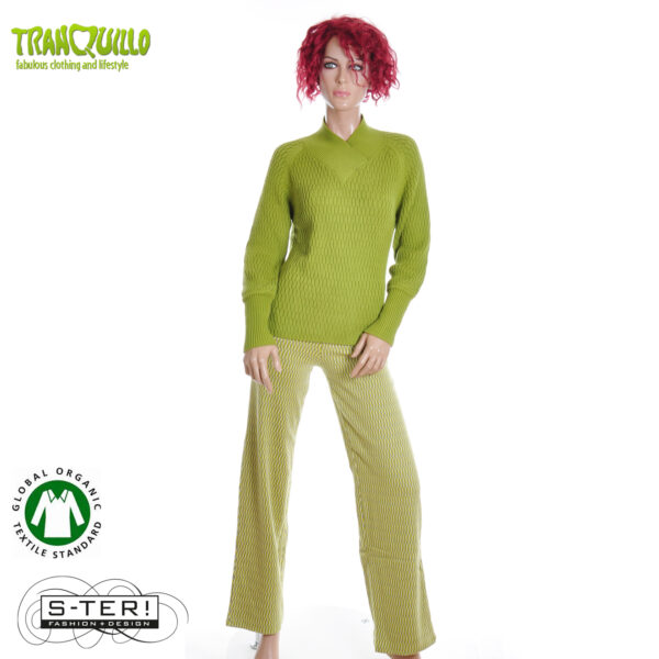 W23.26 Tranquillo LOOSE KNIT JUMPER C63 GOLDEN CYPRESS - Afbeelding 8